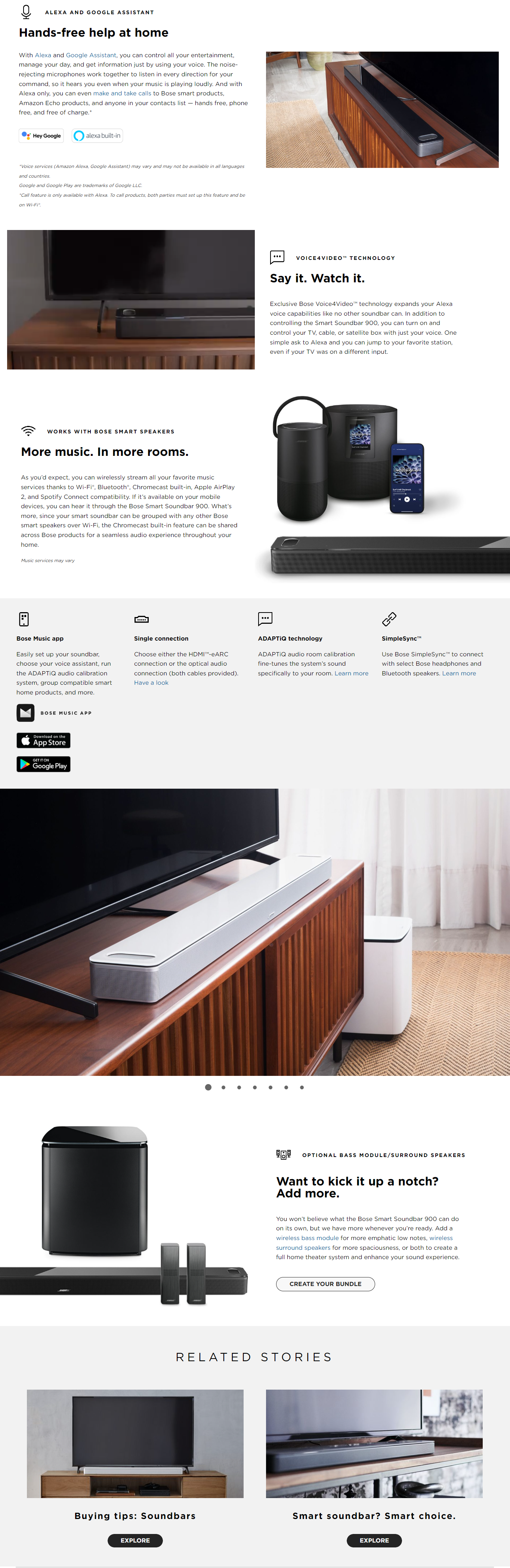 Bose soundbar with sales google assistant