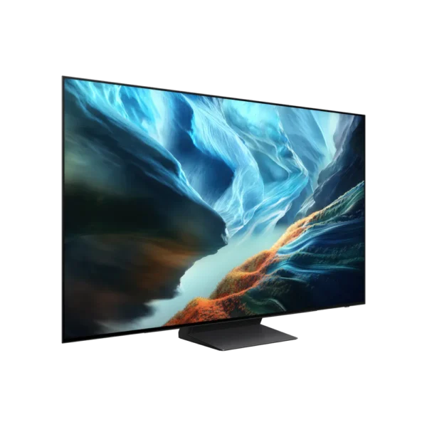 s90h g1 Samsung 65 inch S90H Series 4K OLED Vision AI Smart TV angled side view